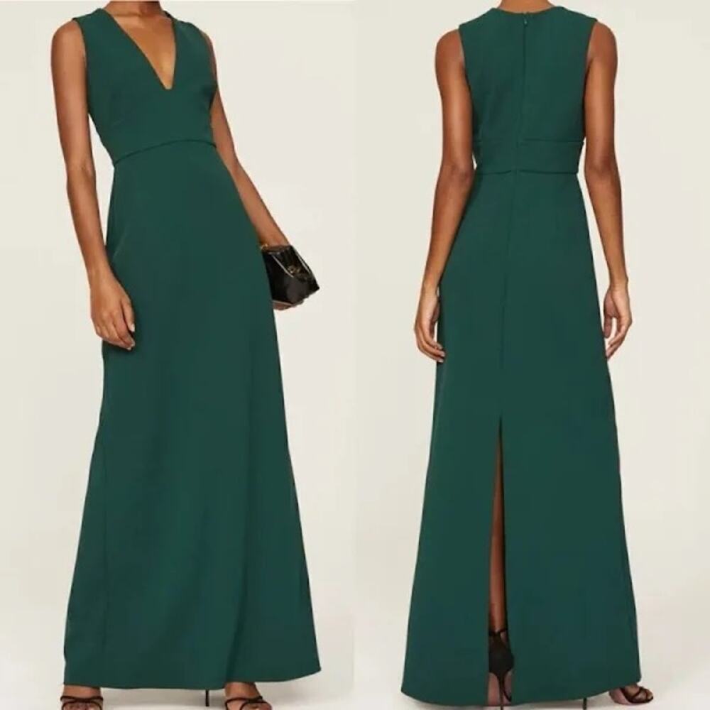 NWT Sachin & Babi Loretta Sleeveless Gown Emerald Green Size 10